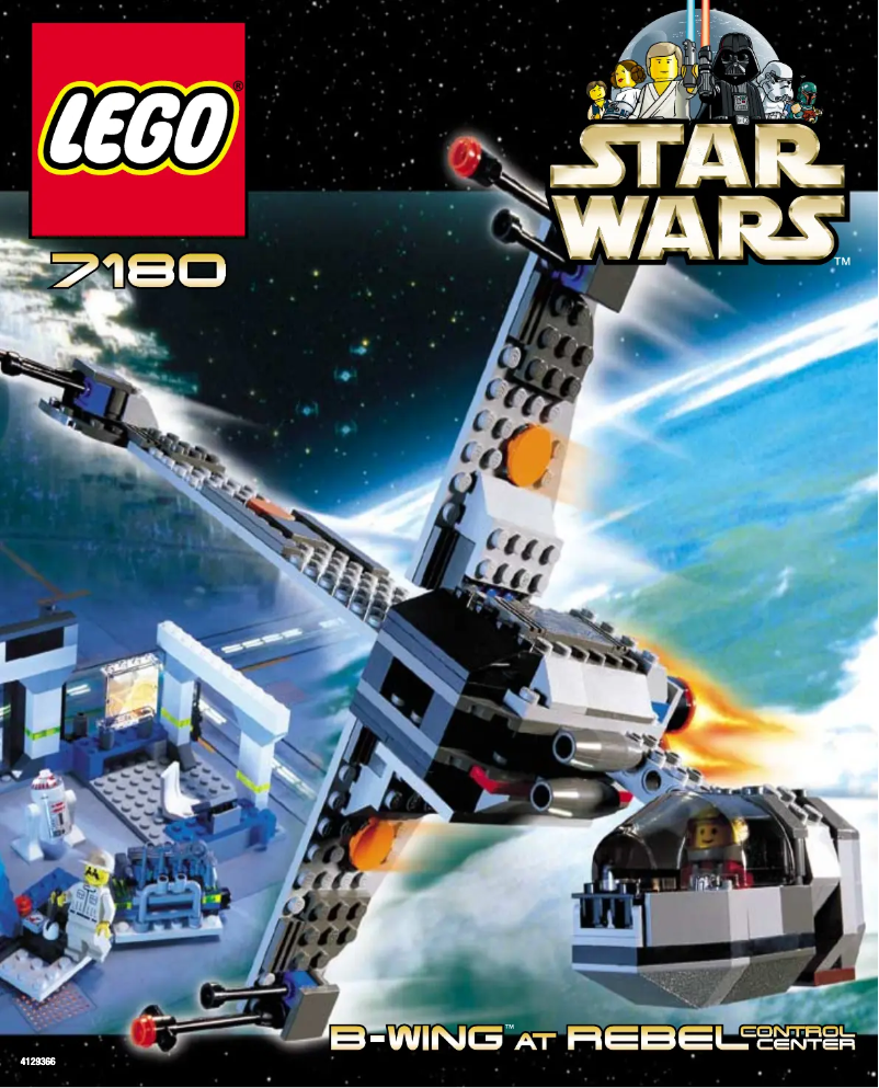 Page 1 de la notice Manuel utilisateur Lego B-wing (TM) at Rebel Control Center