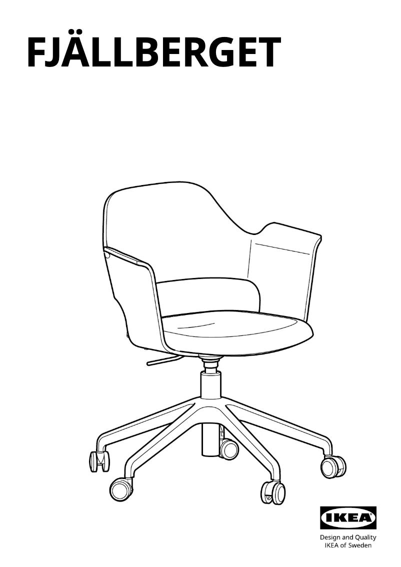 Page 1 de la notice Manuel utilisateur Ikea FJÄLLBERGET 603.964.18