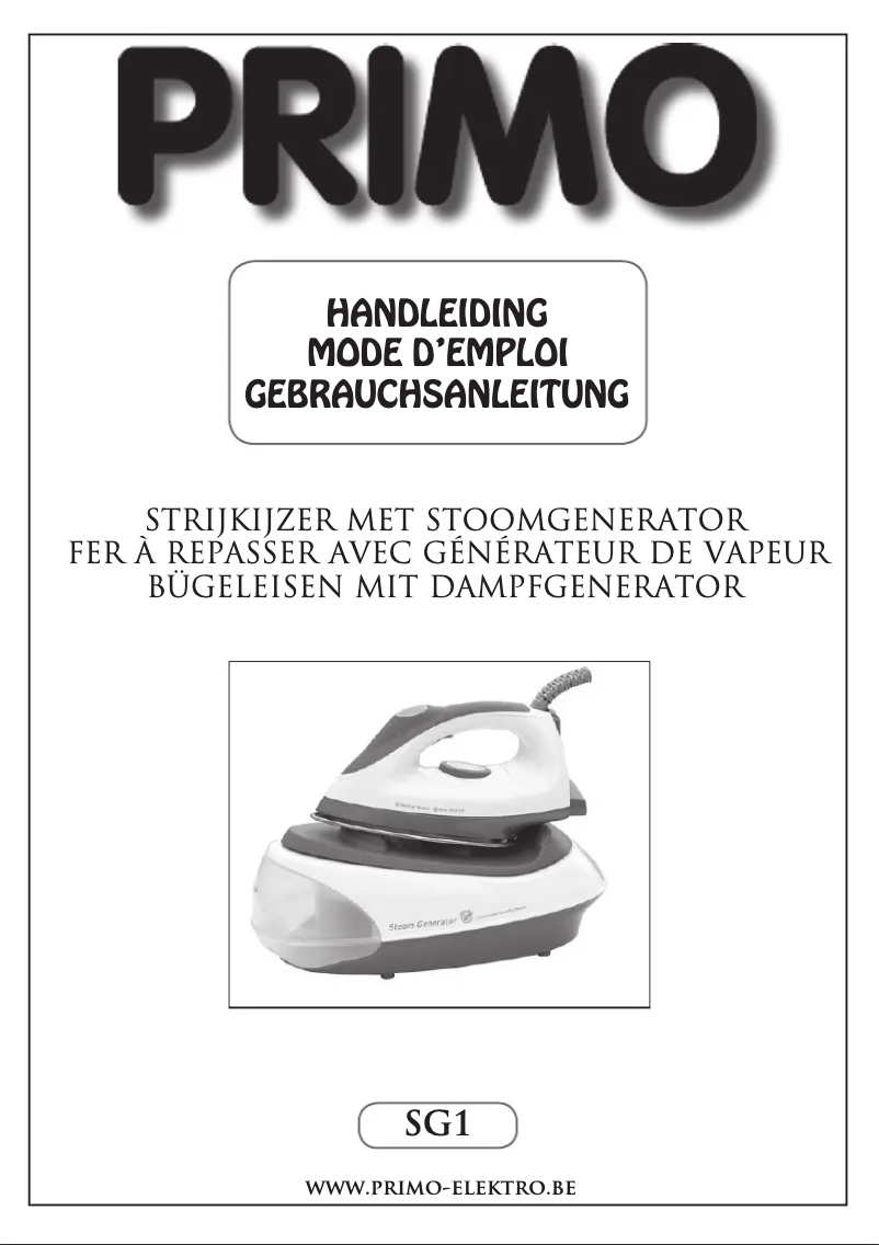 Page n°1 - Manuel utilisateur Primo SG1