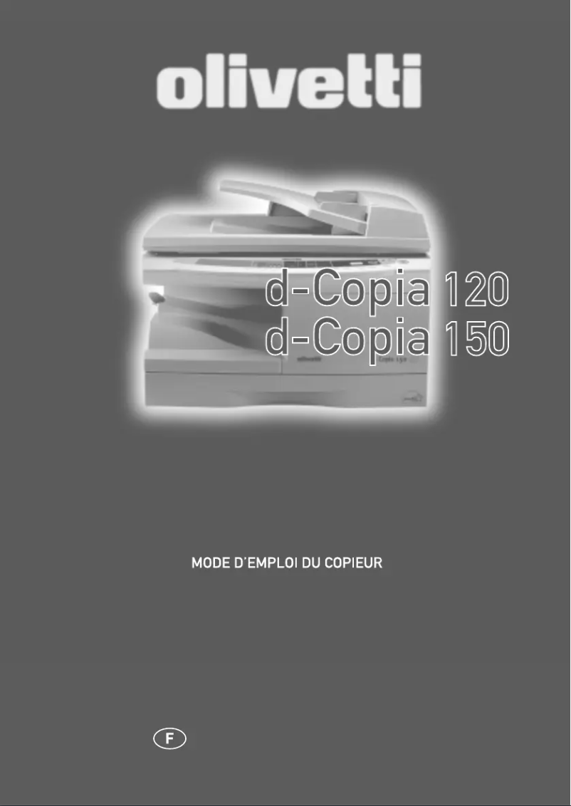 Image de la première page du manuel de l'appareil d-Copia 150