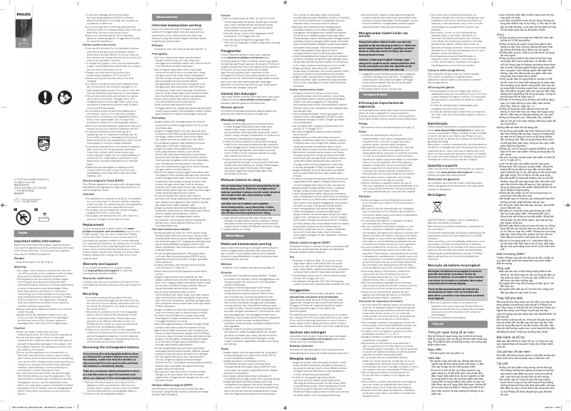 Page 1 de la notice Brochure Philips SatinShave Advanced BRL130