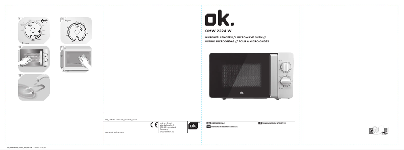 Page 1 de la notice Manuel utilisateur OK OMW 2224 W