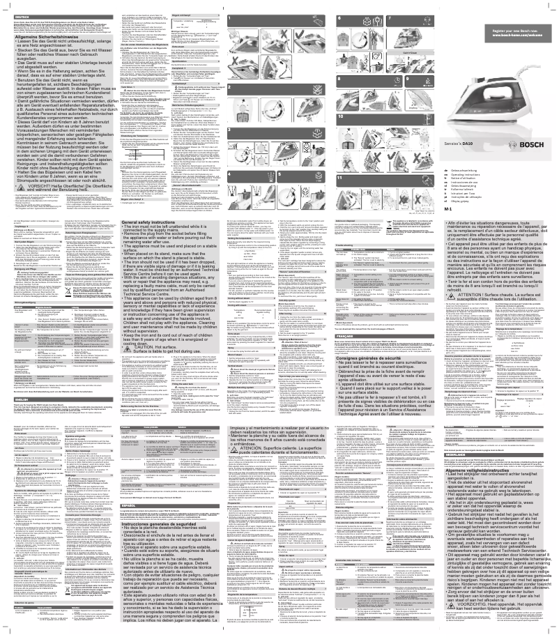 Image de la première page du manuel de l'appareil Sensixx x DA10 TDA1024110