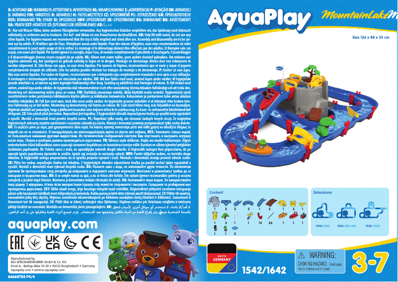 Page n°1 - Manuel utilisateur AquaPlay MountainLake