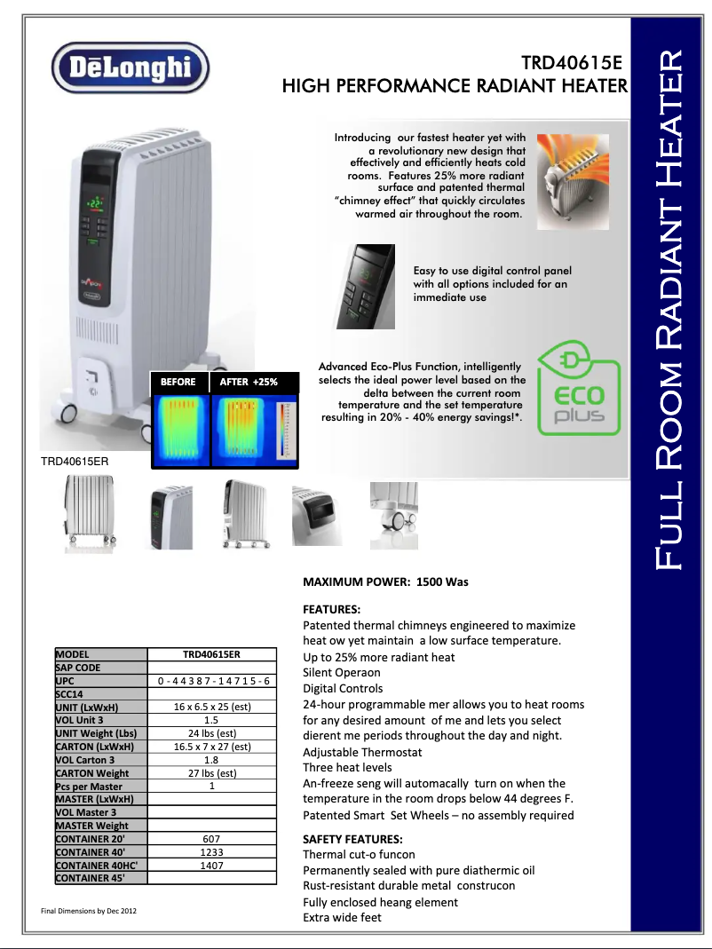 Image de la première page du manuel de l'appareil Dragon 4 Pro TRD40615E