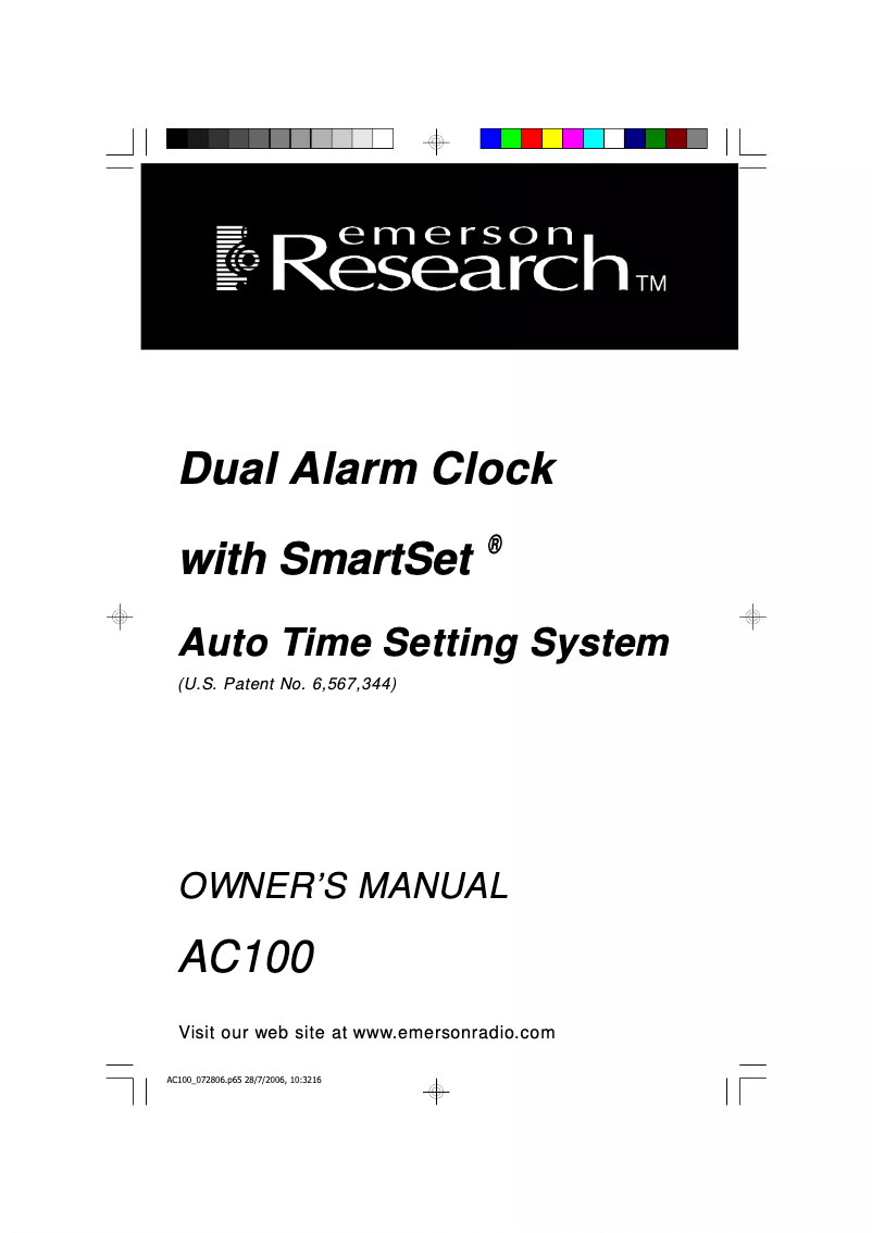 Page 1 de la notice Manuel utilisateur Emerson AC100