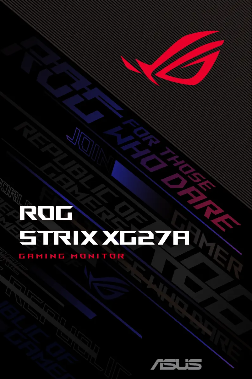 Page 1 de la notice Manuel utilisateur Asus ROG Strix XG27AQMR