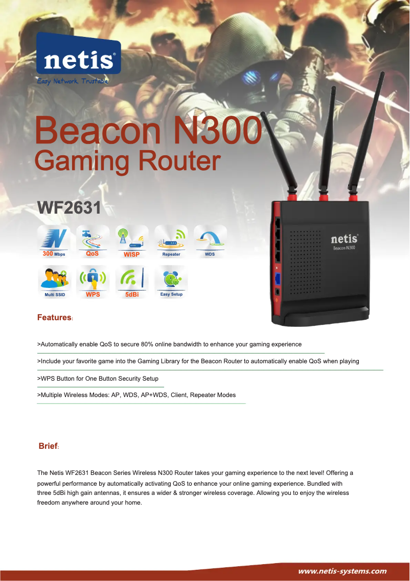 Page n°1 - Manuel utilisateur Netis WF2631