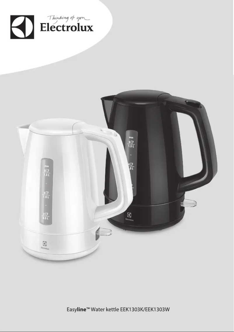 Page 1 de la notice Manuel utilisateur Electrolux Easyline EEK1303W