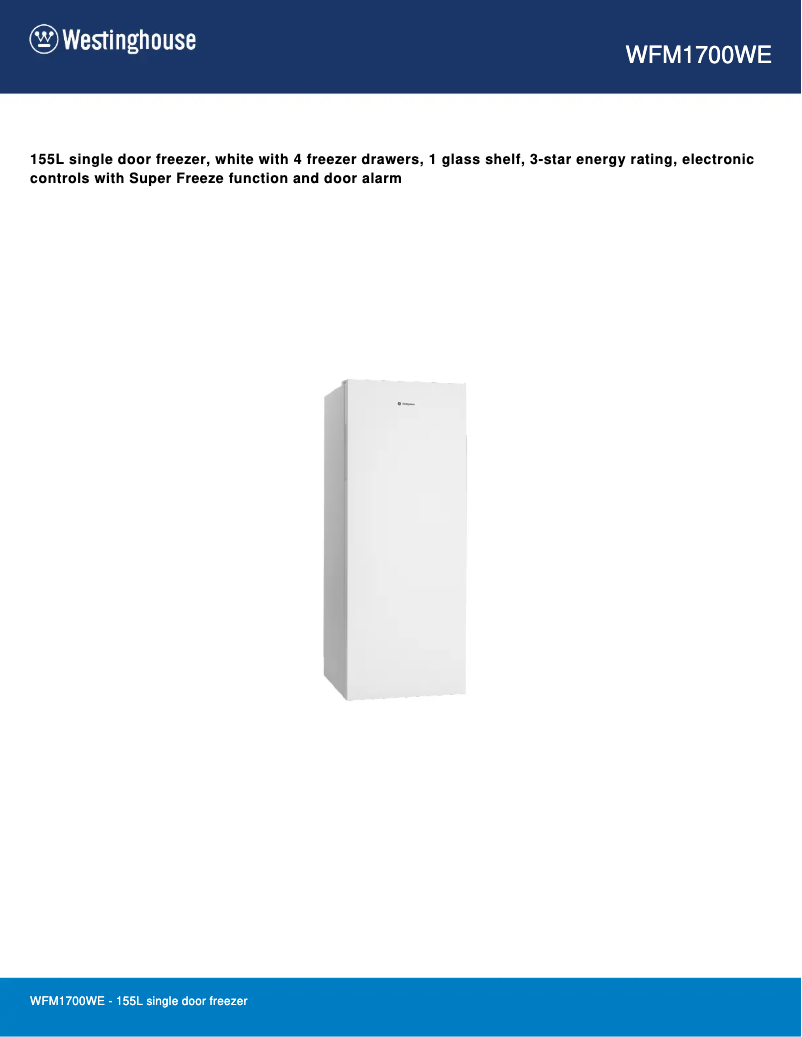 Image de la première page du manuel de l'appareil WFM1700WE