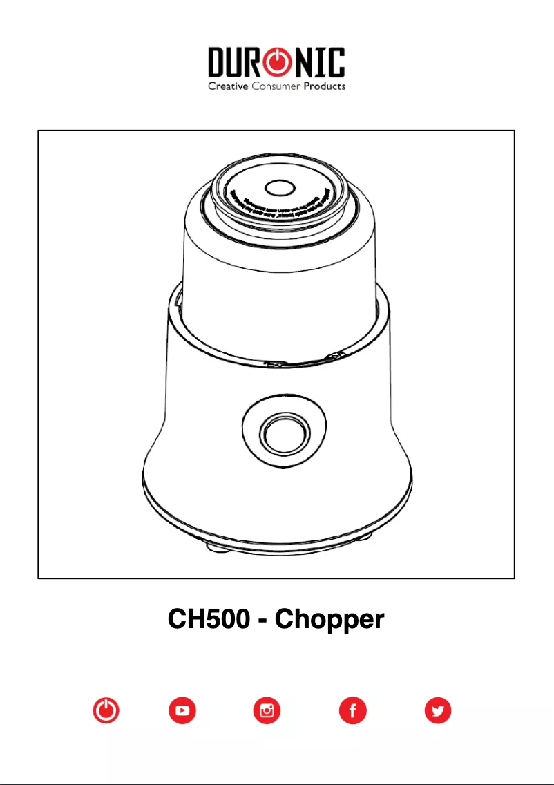 Image de la première page du manuel de l'appareil CH500