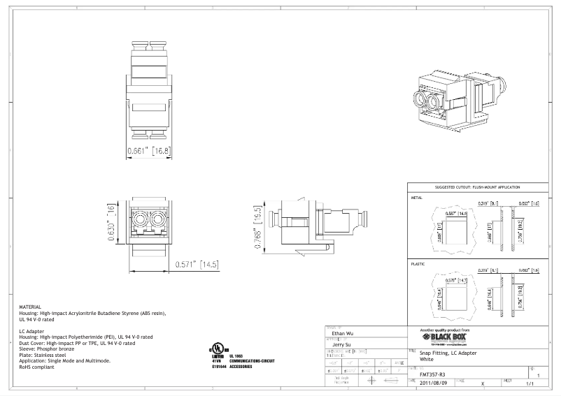 Page 1 de la notice Manuel utilisateur Black Box GigaStation2 FMT357-R3