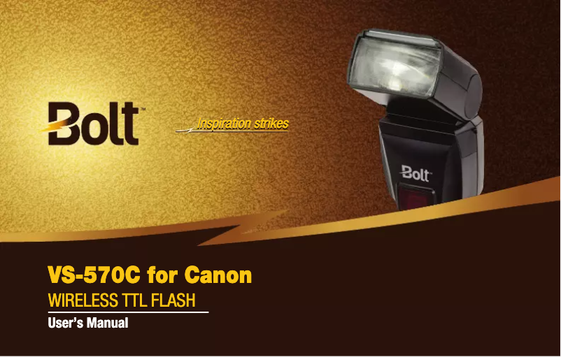 Page 1 de la notice Manuel utilisateur Bolt VS-570