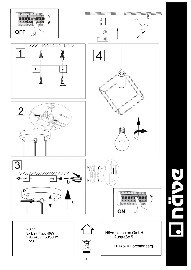 Página 1 del manual Manual de usuario Näve Canto