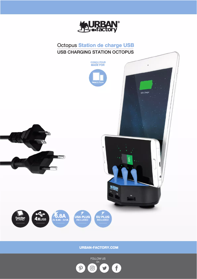 Page 1 de la notice Manuel utilisateur Urban Factory HCS03UF