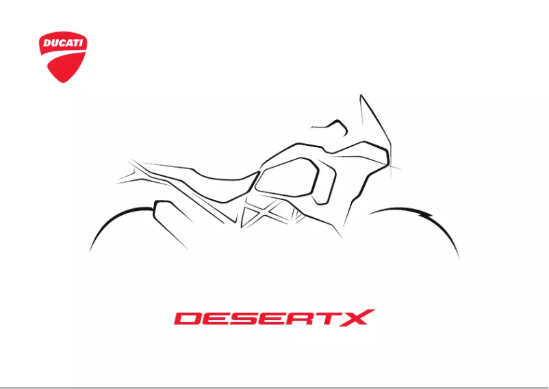 Page 1 de la notice Manuel utilisateur Ducati DesertX Rally (2024)