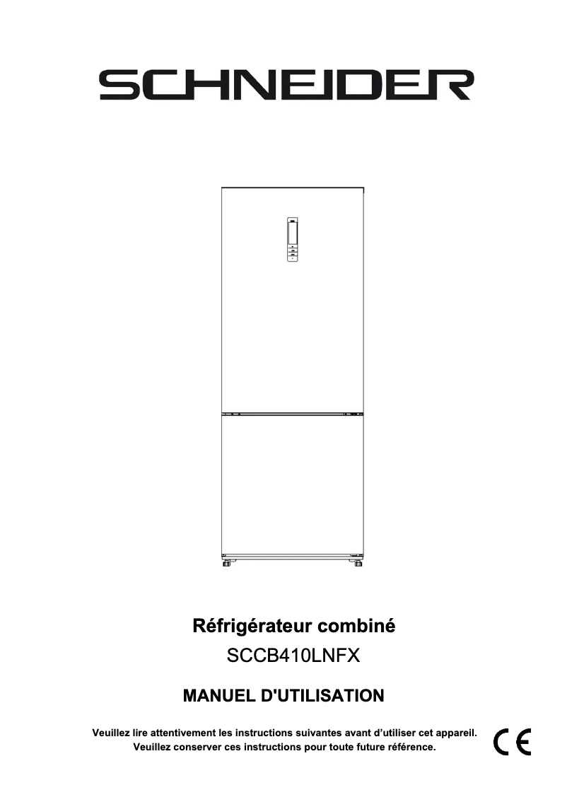 Page 1 de la notice Manuel utilisateur Schneider SCCB410LNFX
