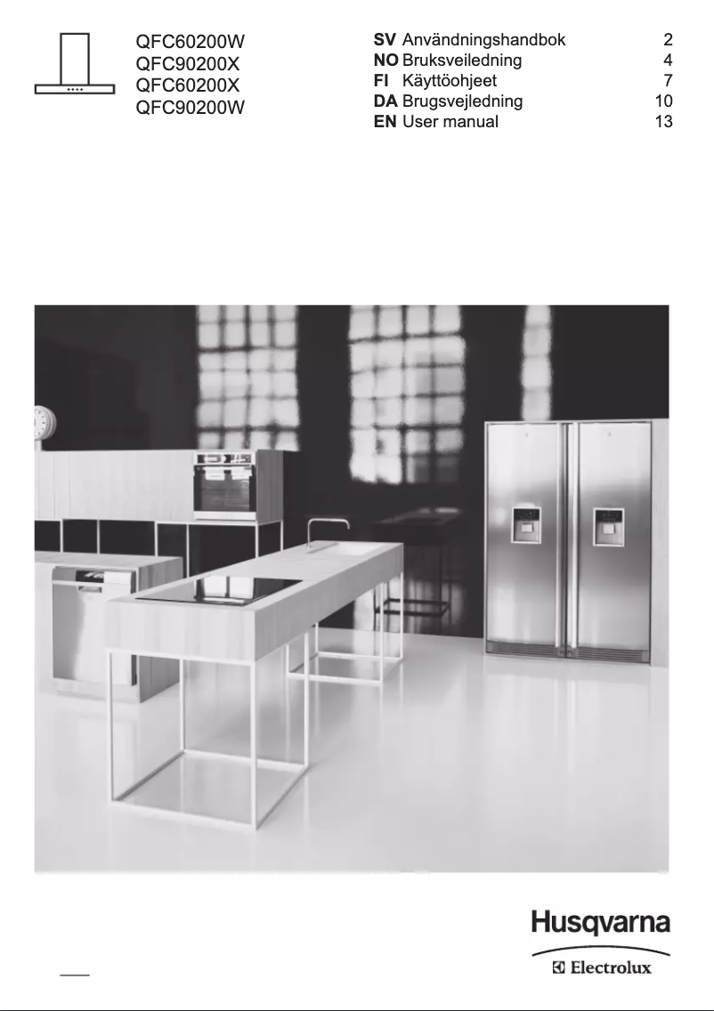 Page n°1 - Manuel utilisateur Husqvarna-Electrolux QFC60200W