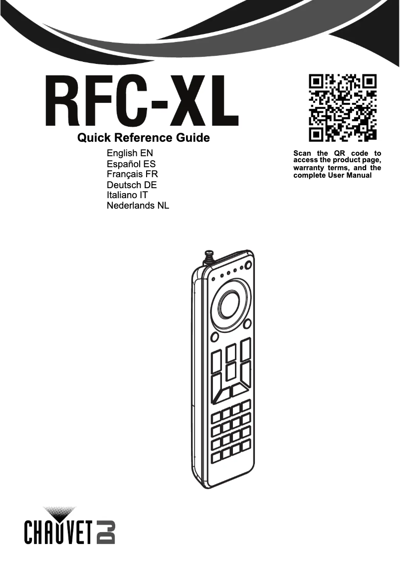 Image de la première page du manuel de l'appareil RFC-XL
