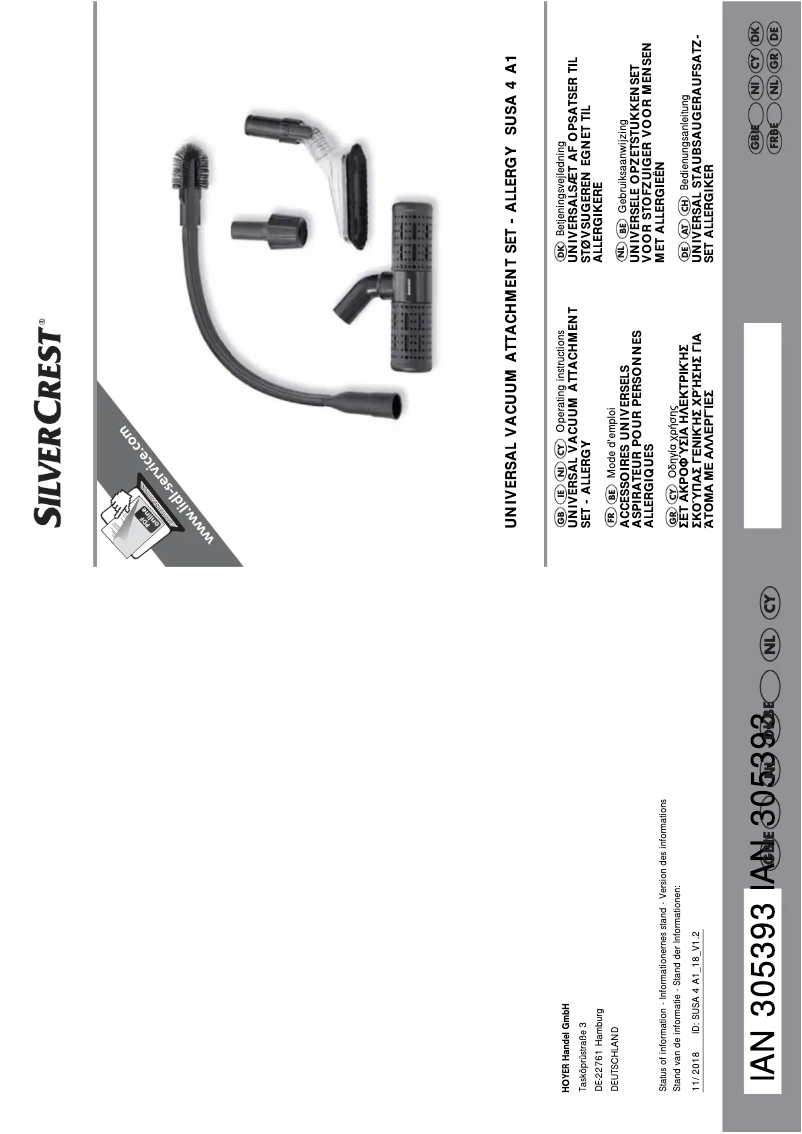 Image de la première page du manuel de l'appareil SUSA 4 A1