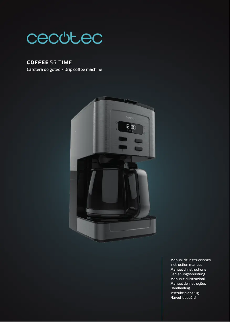 Página 1 del manual Manual de usuario Cecotec Coffee 56 Time
