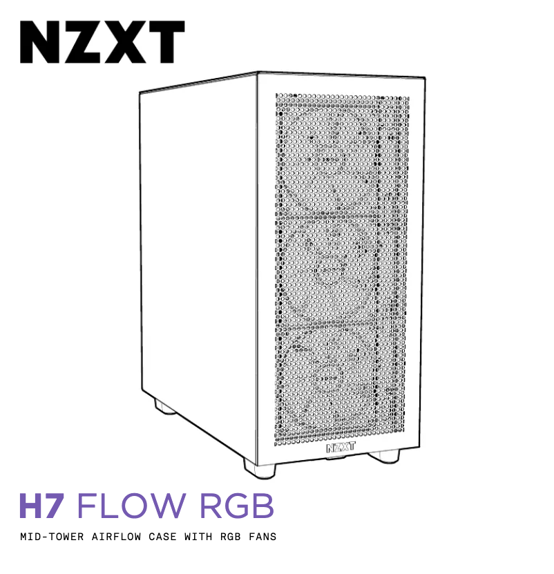 Page 1 de la notice Manuel utilisateur NZXT H7 Flow RGB