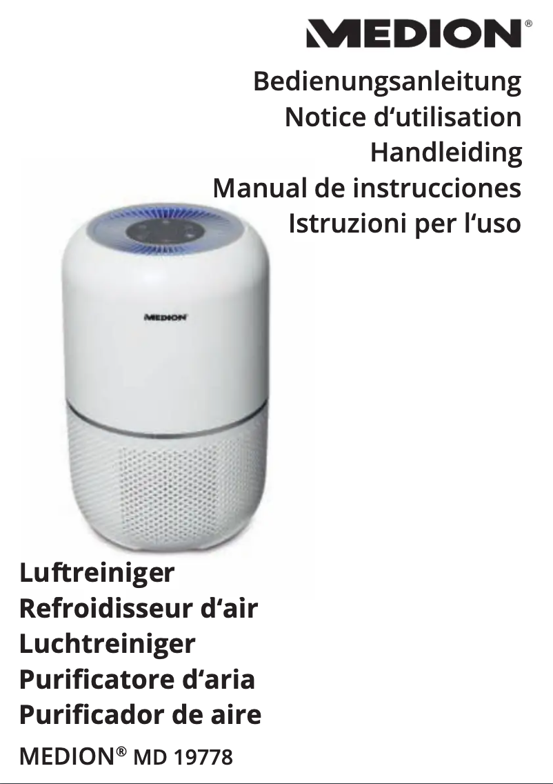 Page 1 de la notice Manuel utilisateur Medion MD 19778
