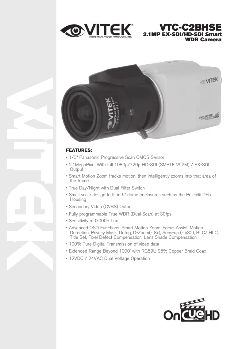 Page 1 de la notice Manuel utilisateur Vitek VTC-C2BHSE