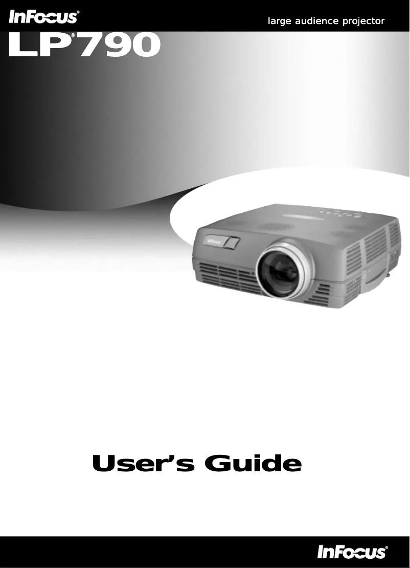 Page 1 de la notice Manuel utilisateur InFocus LP790