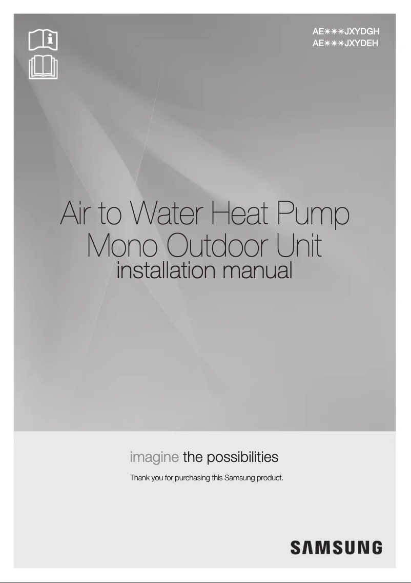 Page 1 de la notice Manuel utilisateur Samsung AE120JXYDGH