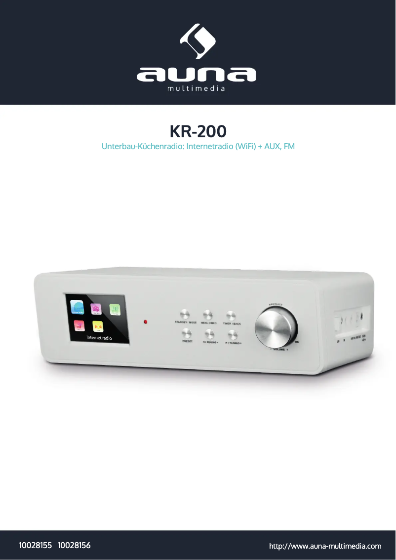 Image de la première page du manuel de l'appareil KR-200