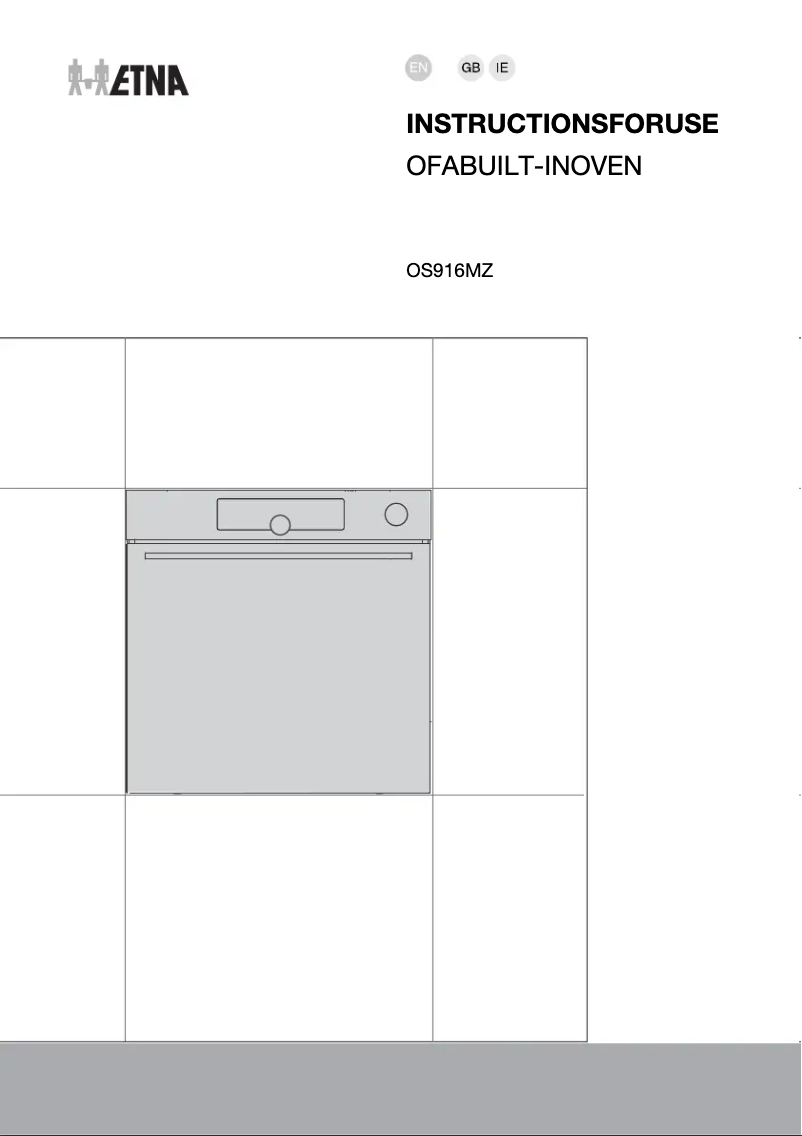 Image de la première page du manuel de l'appareil OS916MZ