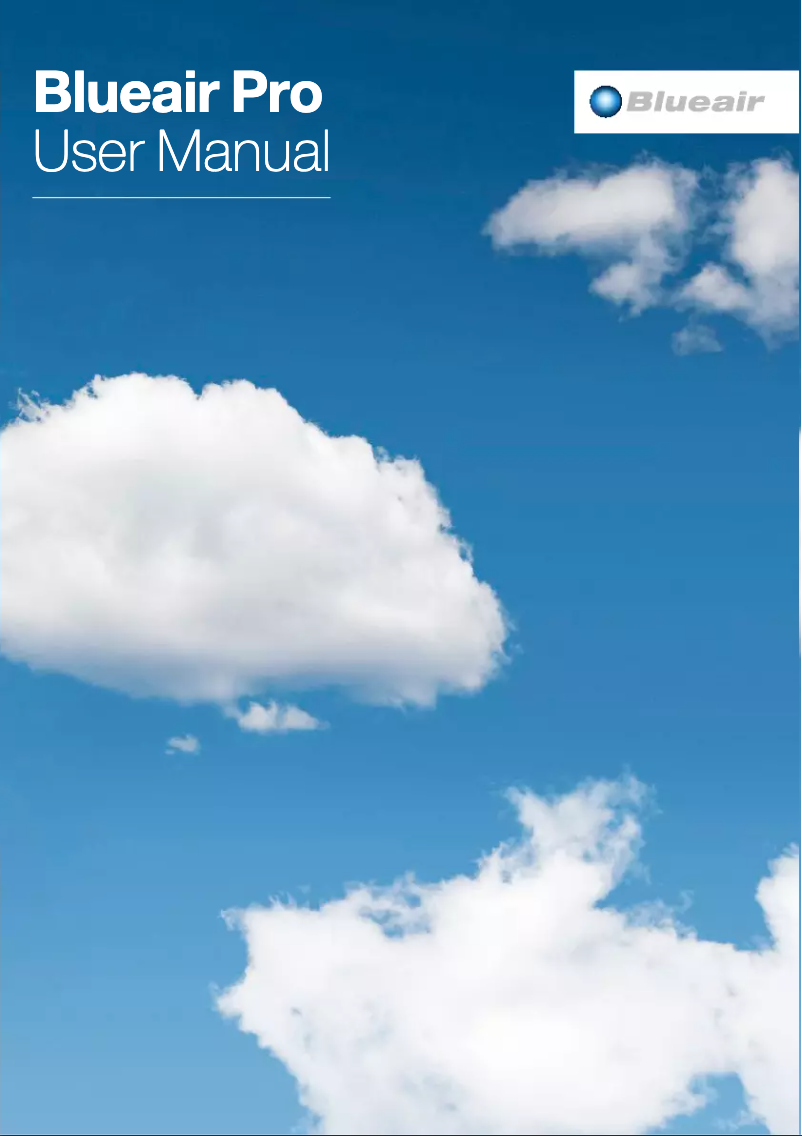 Page n°1 - Manuel utilisateur Blueair Pro