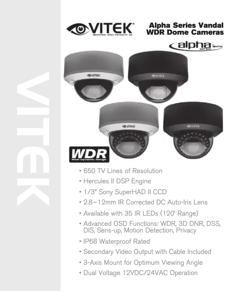 Page 1 de la notice Manuel utilisateur Vitek VTD-AR2812/V