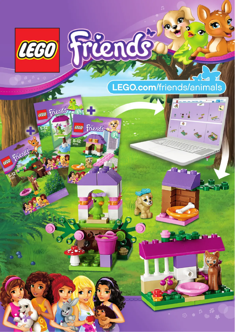 Página 1 del manual Instrucciones visuales Lego Friends 41023