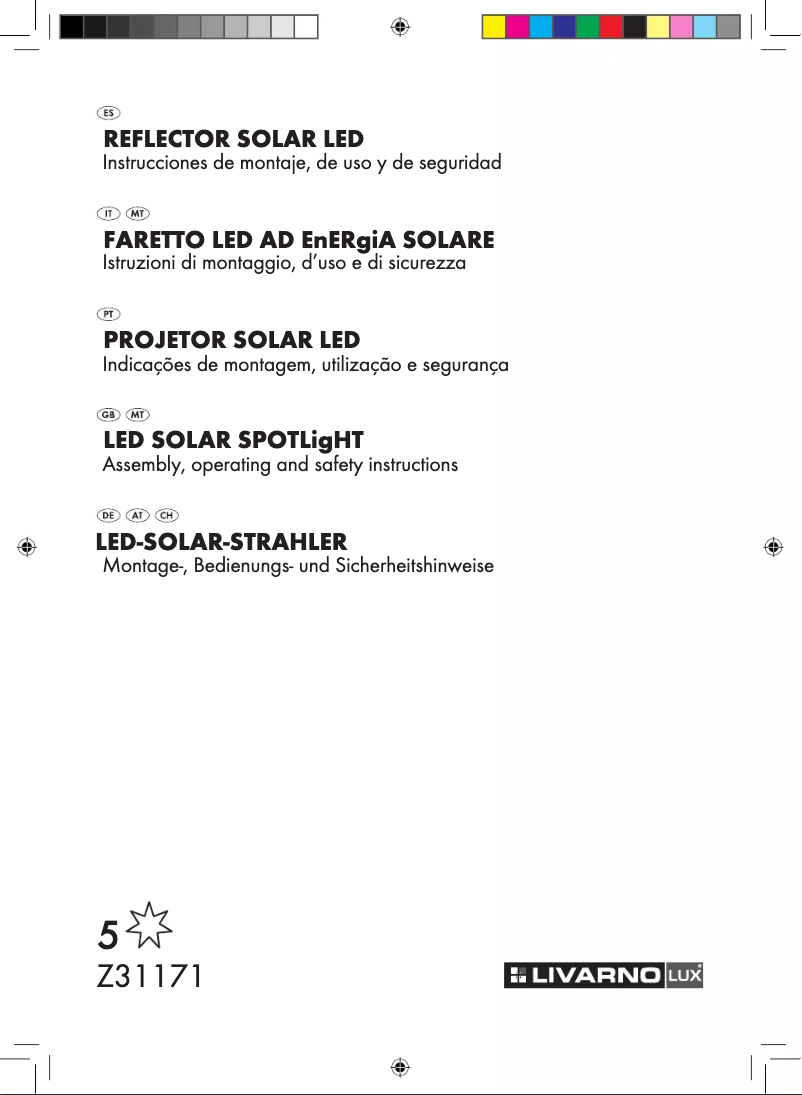 Page 1 de la notice Manuel utilisateur Livarno Lux IAN 73010