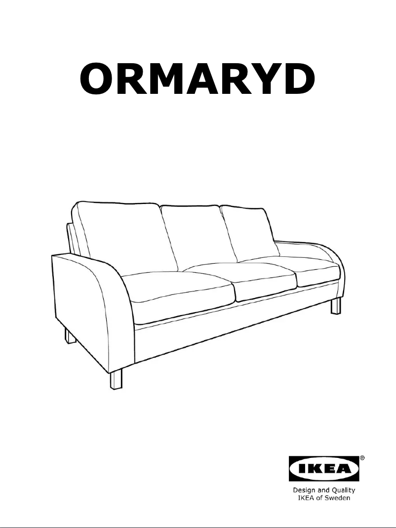 Page 1 de la notice Manuel utilisateur Ikea ORMARYD 904.775.97