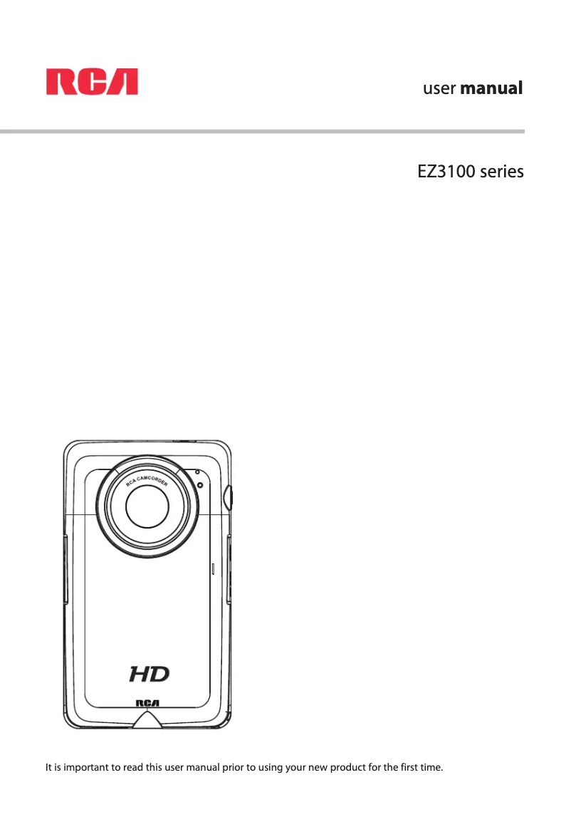 Page n°1 - Manuel utilisateur RCA EZ3100
