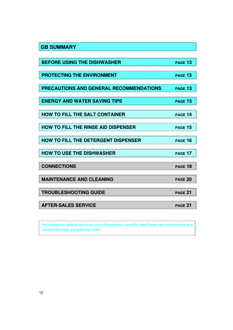 Page 1 de la notice Manuel utilisateur Whirlpool ADP 995/1 WHM