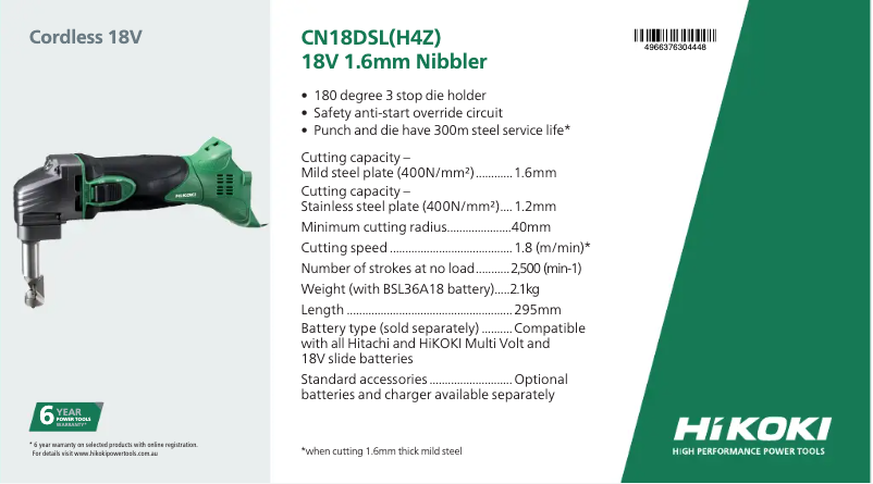 Image de la première page du manuel de l'appareil CN18DSL