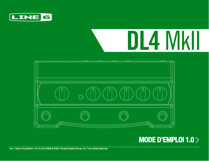 Page n°1 - Manuel utilisateur Line 6 DL4 MkII