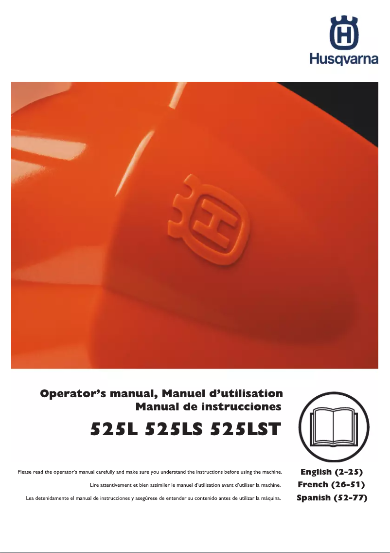 Página 1 del manual Manual de usuario Husqvarna 525LST