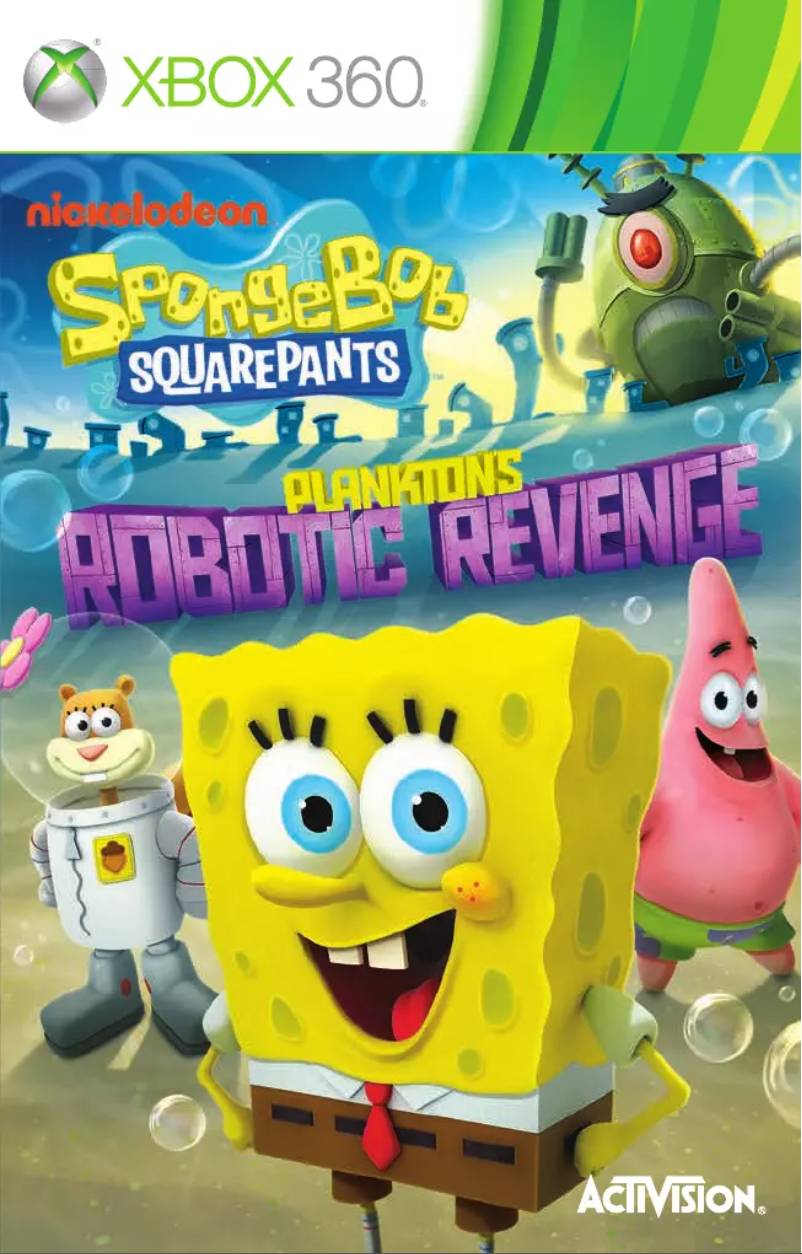 Page n°1 - Manuel utilisateur Microsoft SpongeBob SquarePants - Planktons Robotic Revenge (Xbox 360)