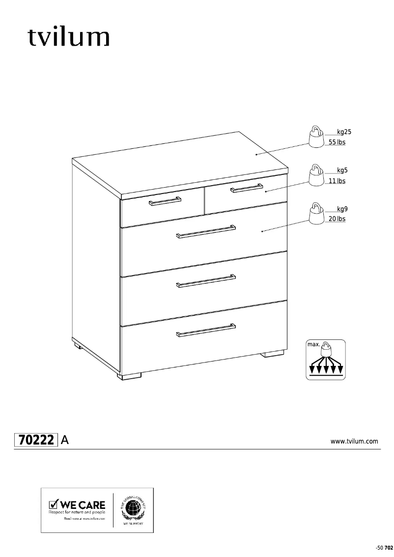 Página 1 del manual Manual de usuario JYSK Front (79x50x85)