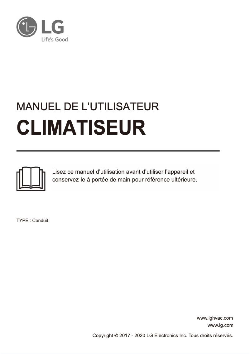 Page 1 de la notice Manuel utilisateur LG LHN428HV