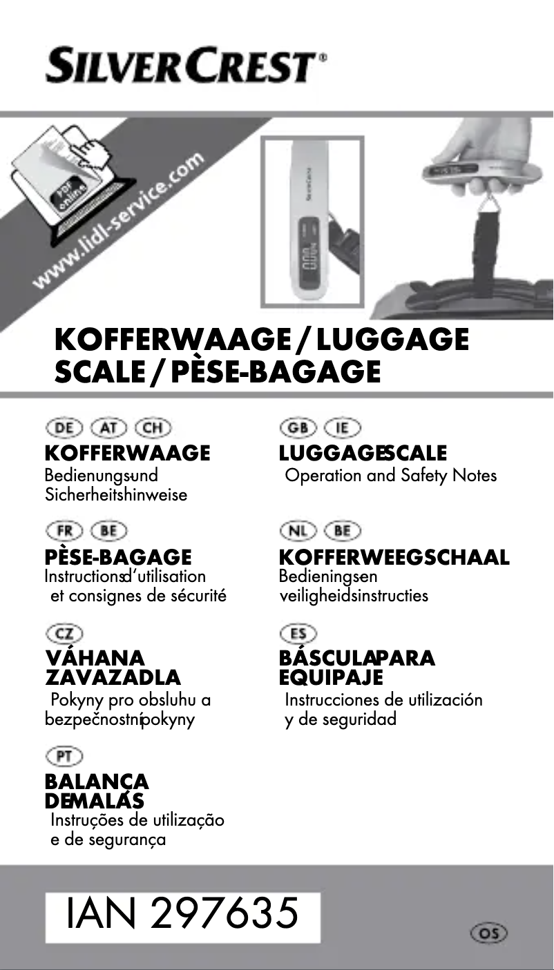 Image de la première page du manuel de l'appareil IAN 297635