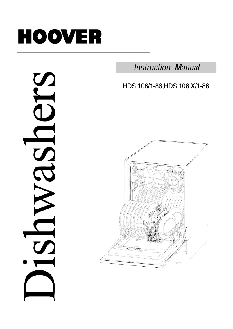 Page n°1 - Manuel utilisateur Hoover HDS 108/1-86