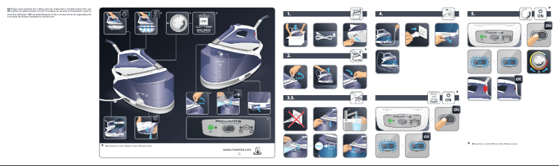 Page 1 de la notice Manuel utilisateur Rowenta Compact Steam Station DG7530