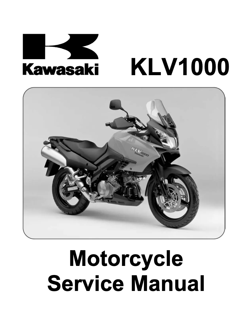 Page n°1 - Manuel utilisateur Kawasaki KLV1000 (2004)