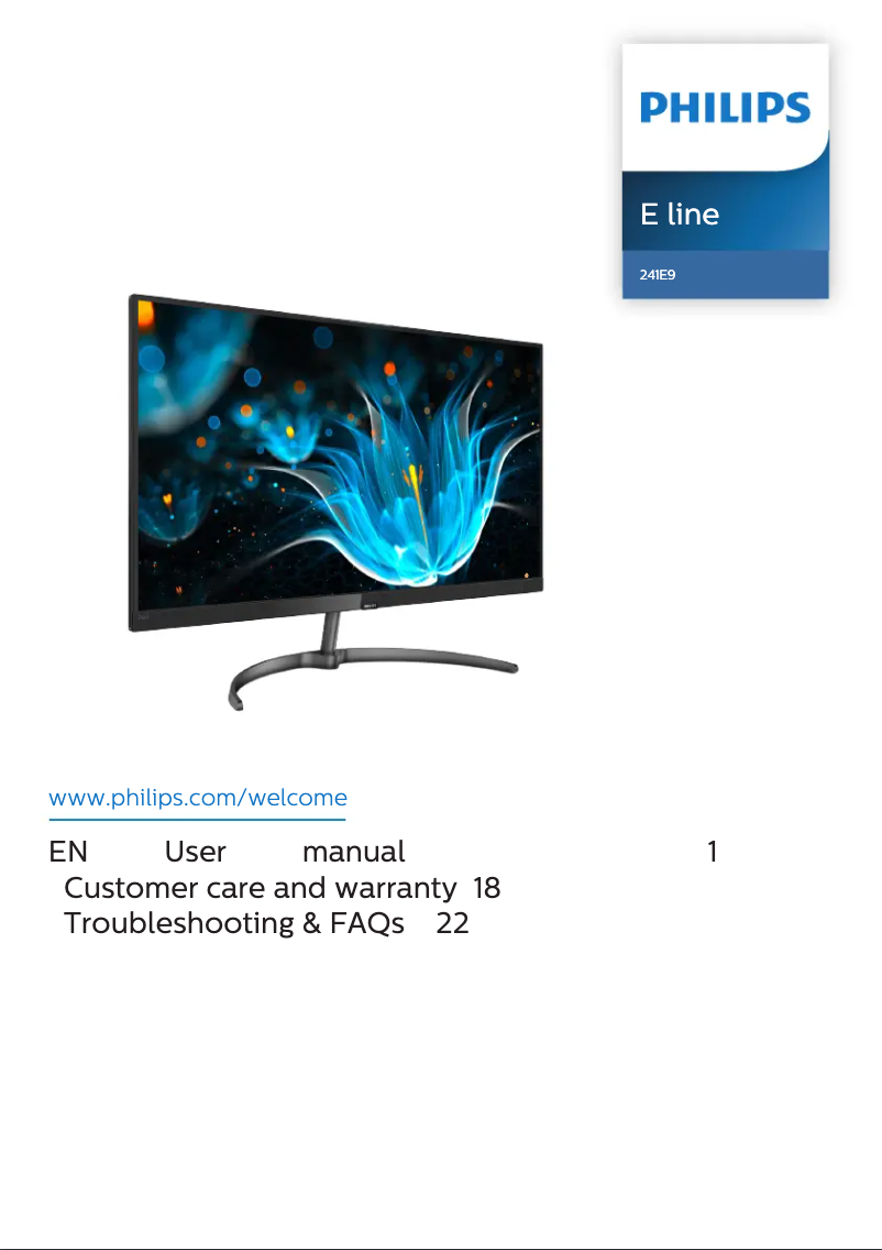 Página 1 del manual Manual de usuario Philips E Line 241E9